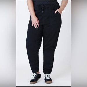 DEX Head Honcho Lounge Jogger Workout Gym Stretch in Black Women's Plus Size 0X